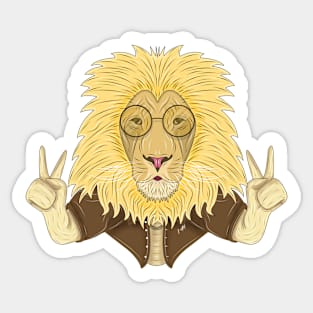 stylish lion Sticker